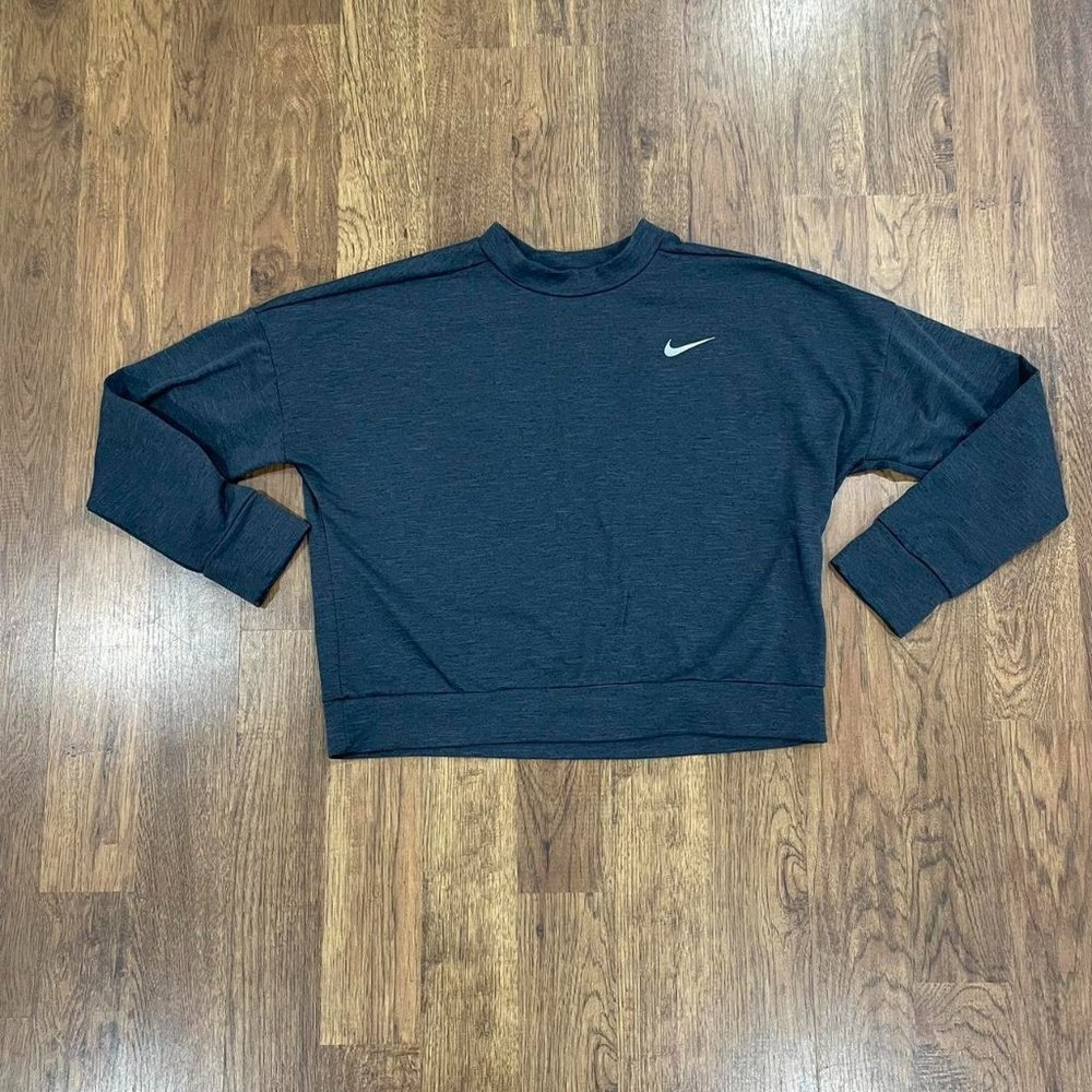 Nike Running Dry Fit Pullover Sweatshirt with Thumb Holes Sz M (21.5x22)